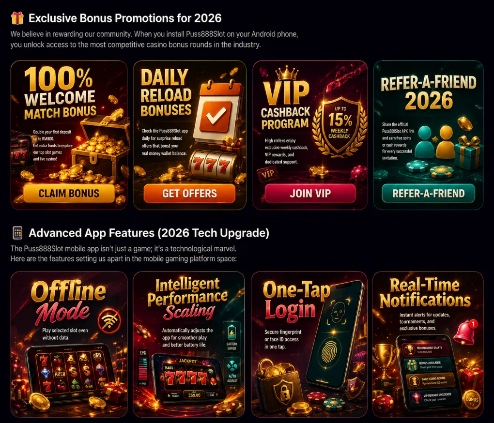 Casino bonus promotions and mobile app features for 2026